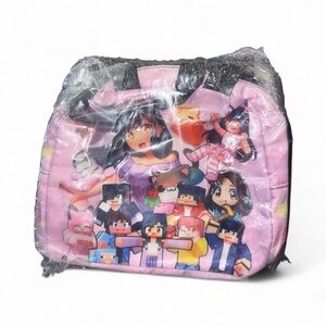 Kids Pink Cartoon Character Tote Bag